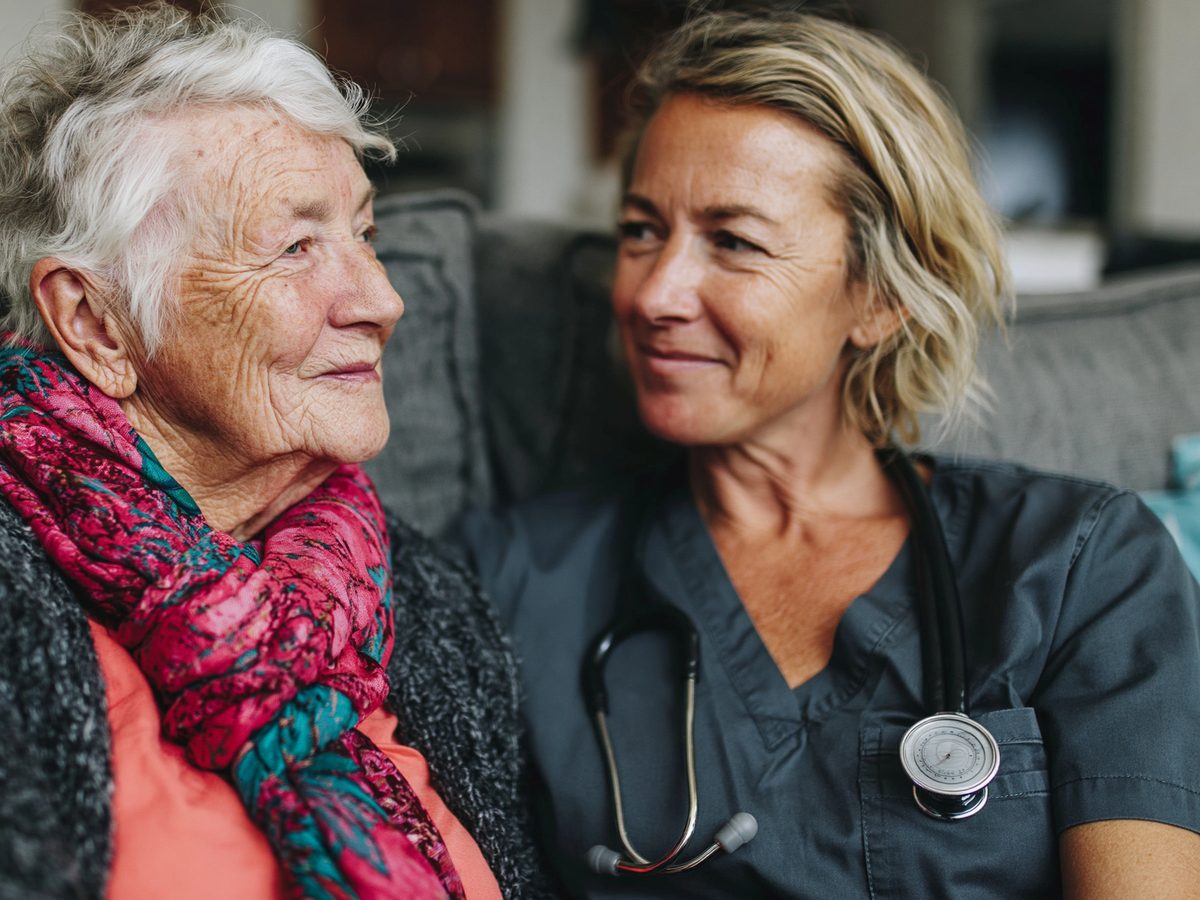 Kassy Health nurse on a first-week home visit with a patient in Central Florida