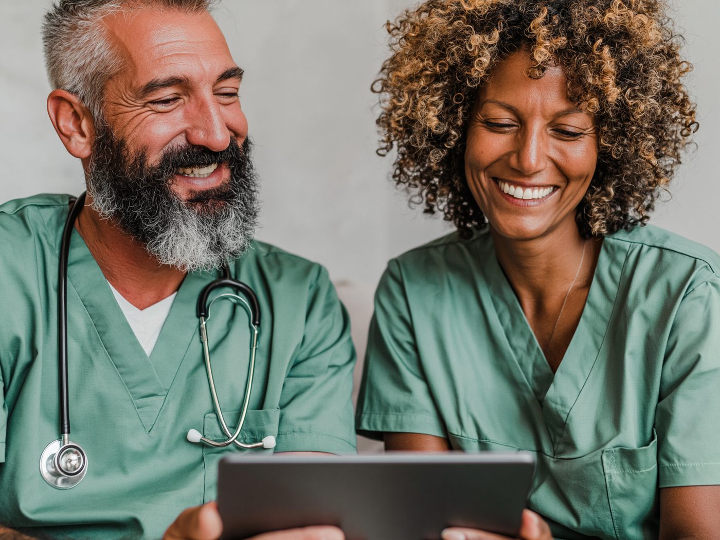 Physician reviewing a patient chart