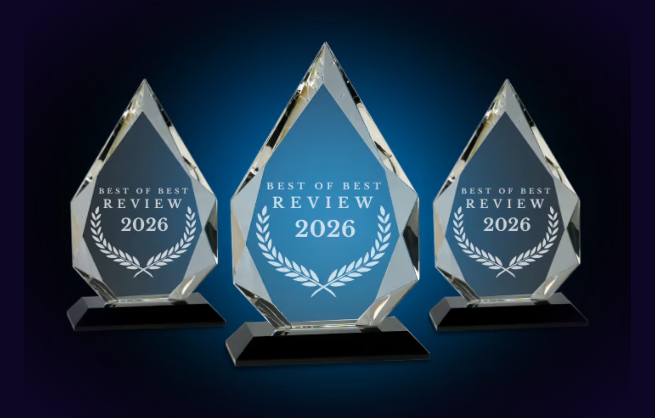 Best of Best Review 2026 award trophies